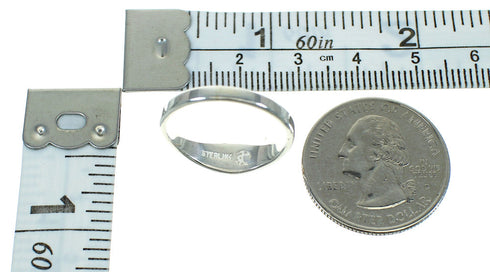 Southwestern Authentic Sterling Silver Multicolor Ring Size 5-3/4 QX85599